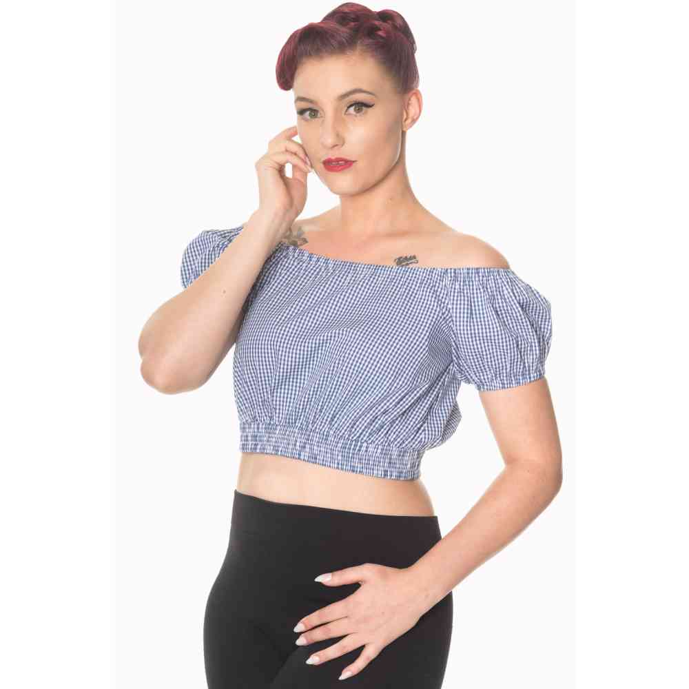 Dancing Days - ALL MINE Gypsy top - Blauw